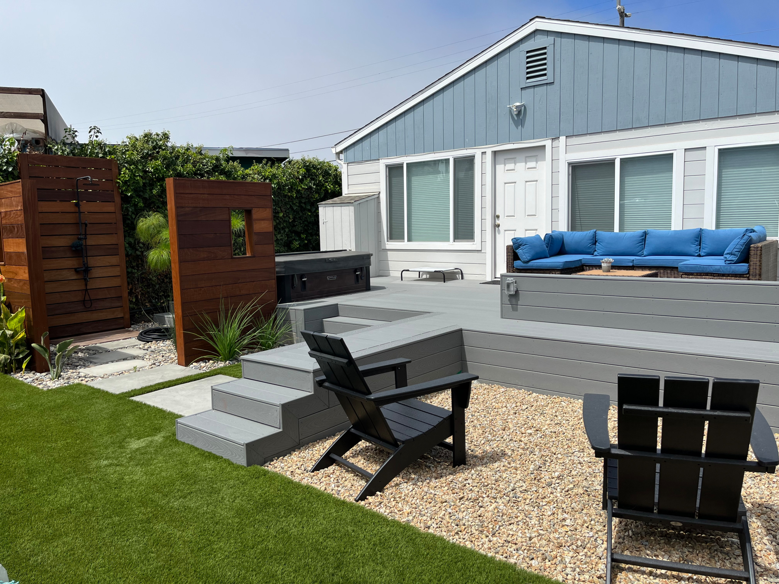 Surfer's backyard retreat
