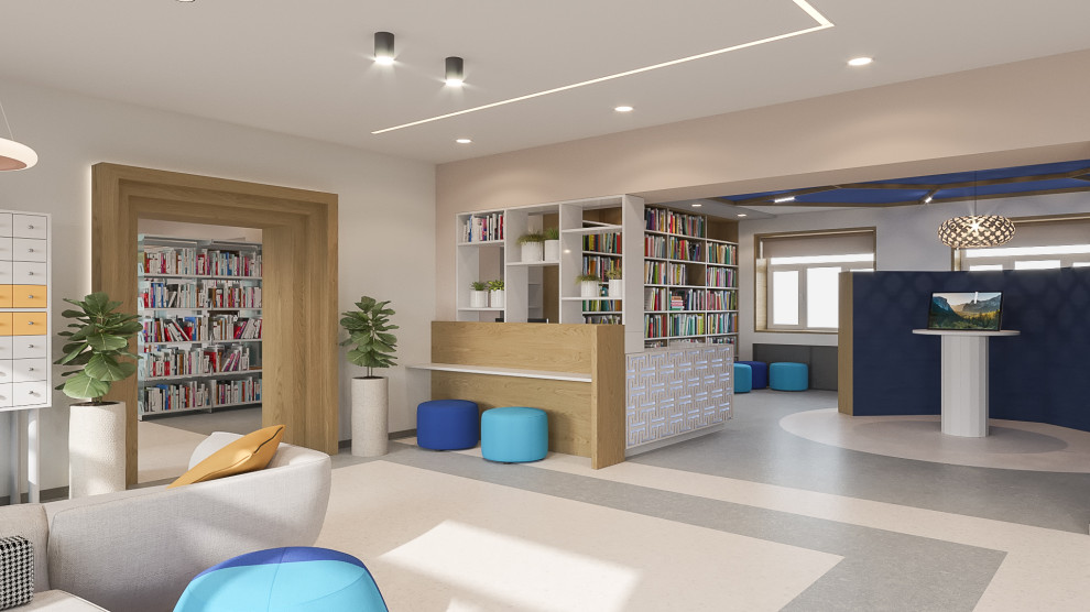 Дизайн-проект Модельной библиотеки в с.Кижинга (Республика Бурятия)