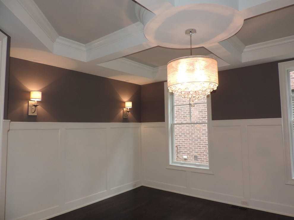 Transitional dining room photo in Chicago