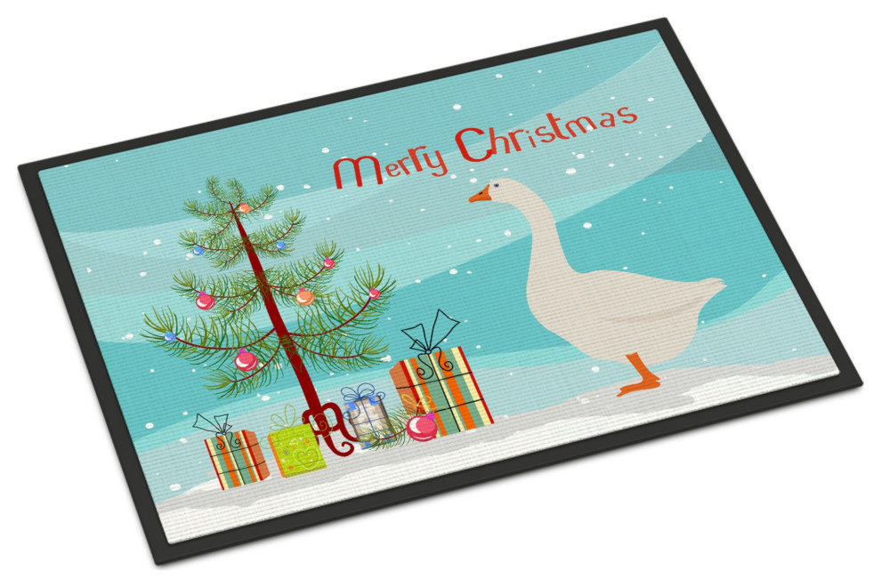 Caroline's TreasuresEmbden Goose Christmas Doormat 18x27 Multicolor