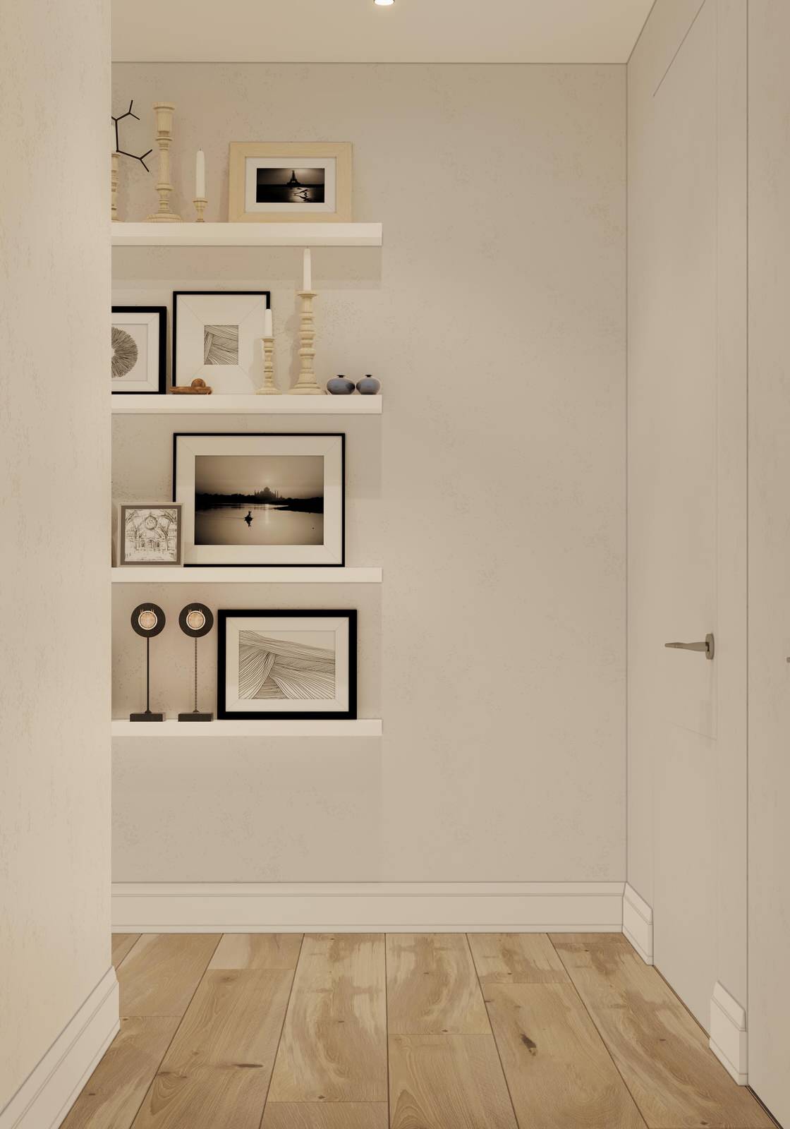 Дизайн интерьера квартиры в скандинавском стиле в ЖК "Московские ворота II"