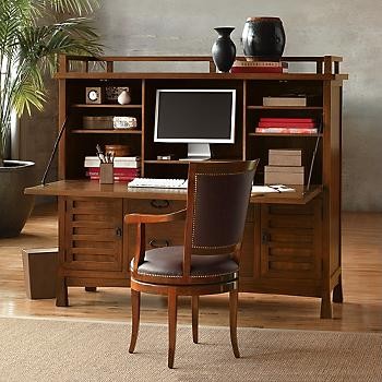 Armoire Office Desk Maria Yee Shinto Office Armoire traditional-desks-and-hutches