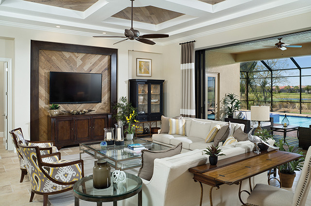 Bermuda New Custom Home - Mediterranean - Living Room - Tampa - by