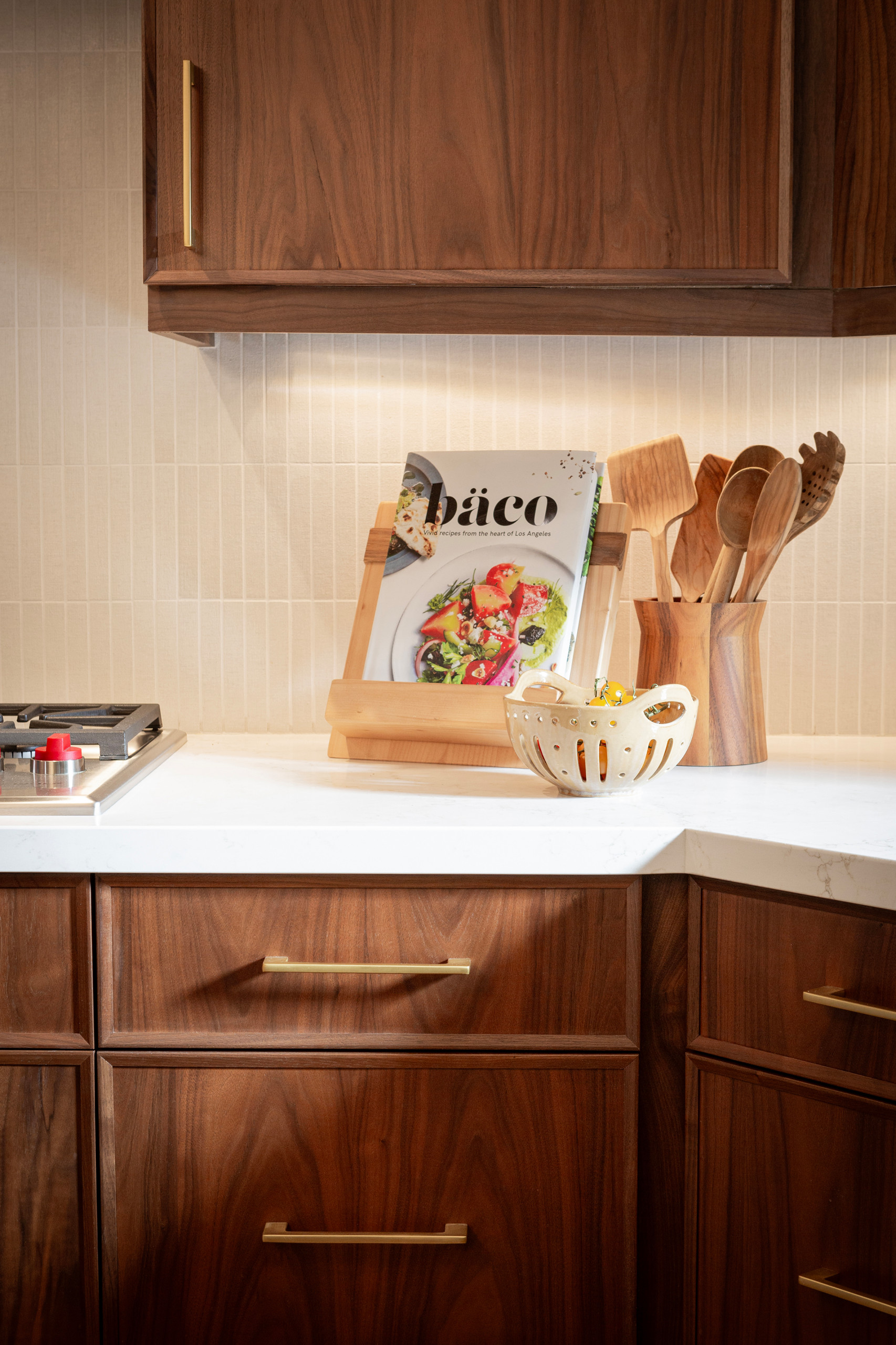 Westlake Village Modern Walnut Kitchen