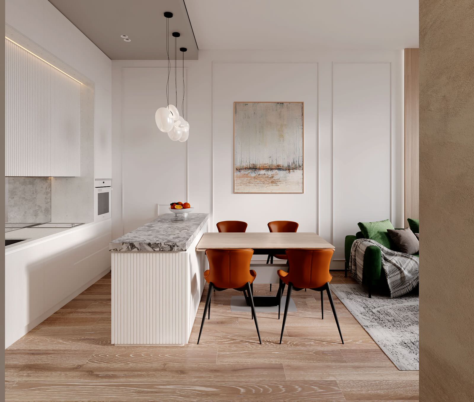 Интерьер квартиры в ЖК "Вест Гарден"