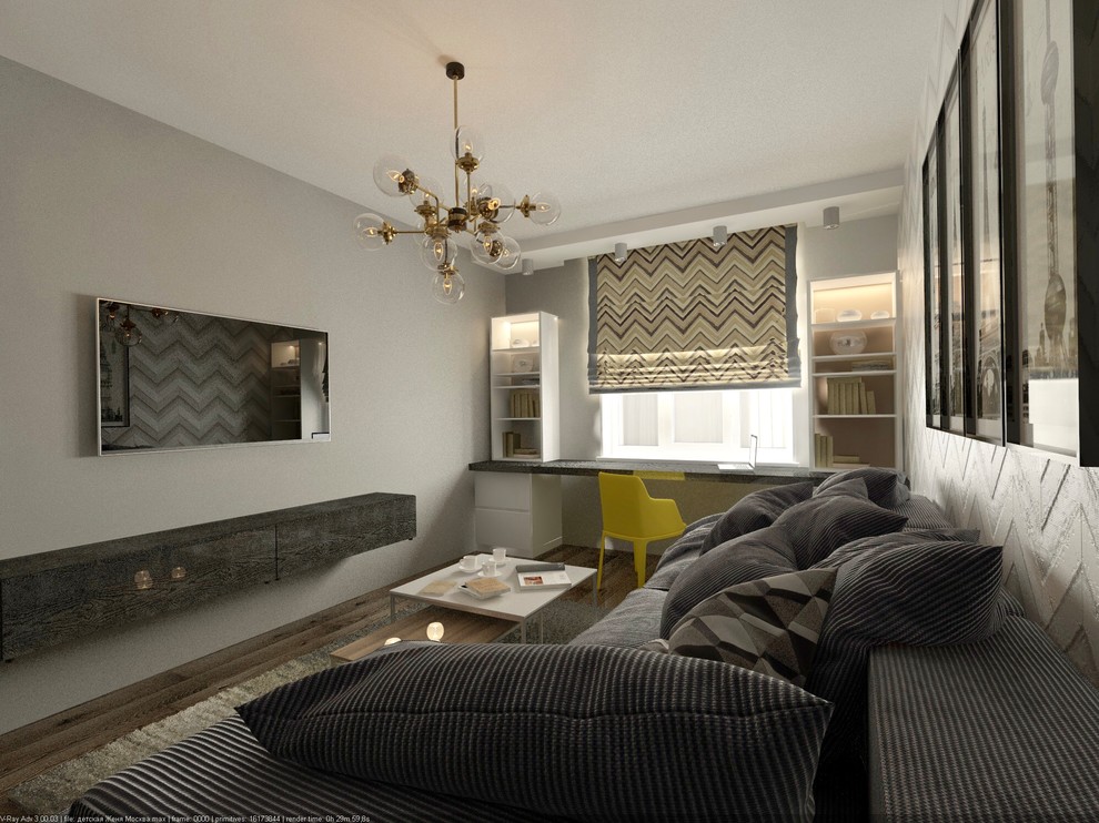 3-х комнатная квартира в современном стиле.