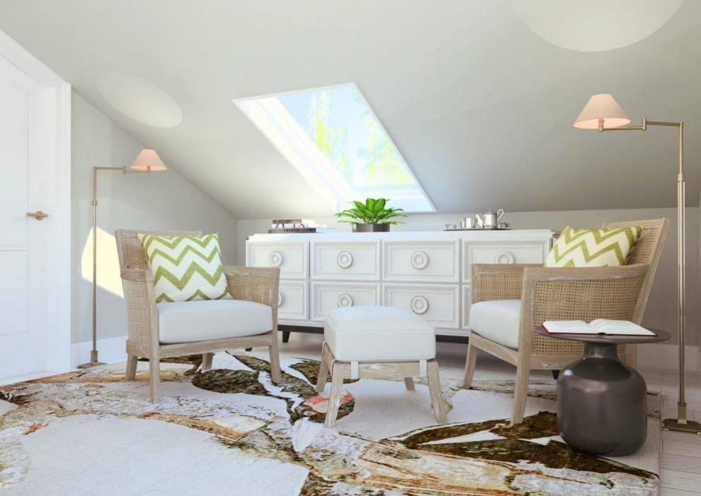 Спальня в мансарде