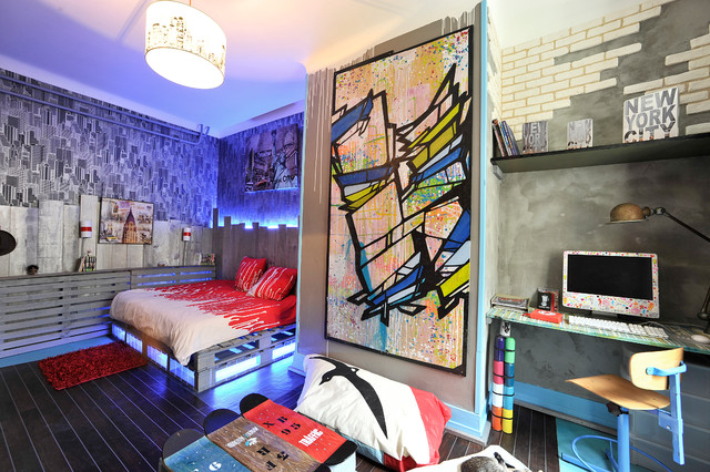Ma maison eklektisch-schlafzimmer