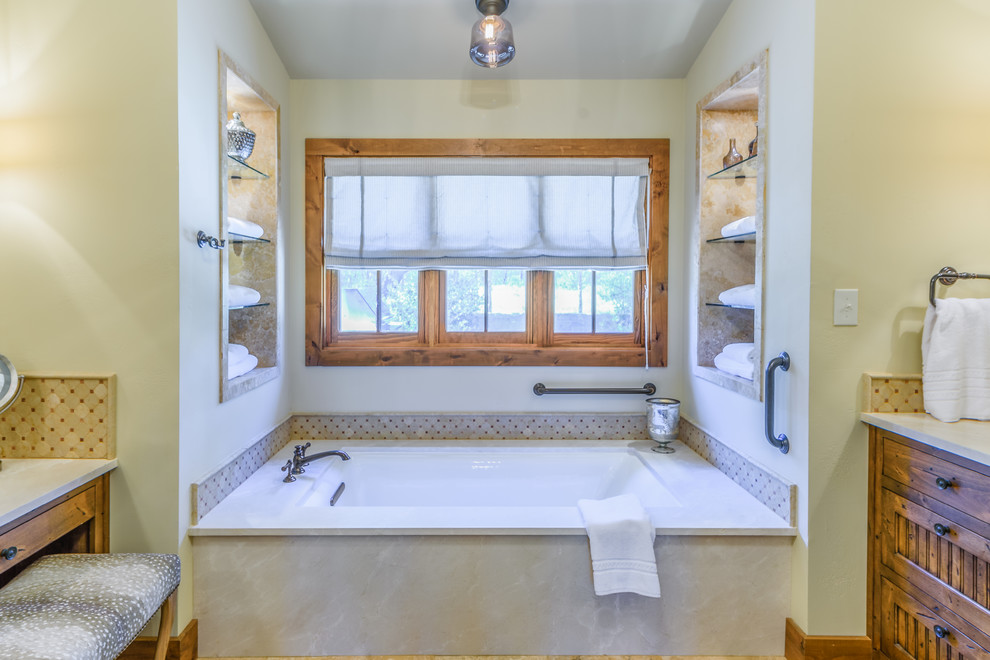 Bathroom - rustic bathroom idea in Austin