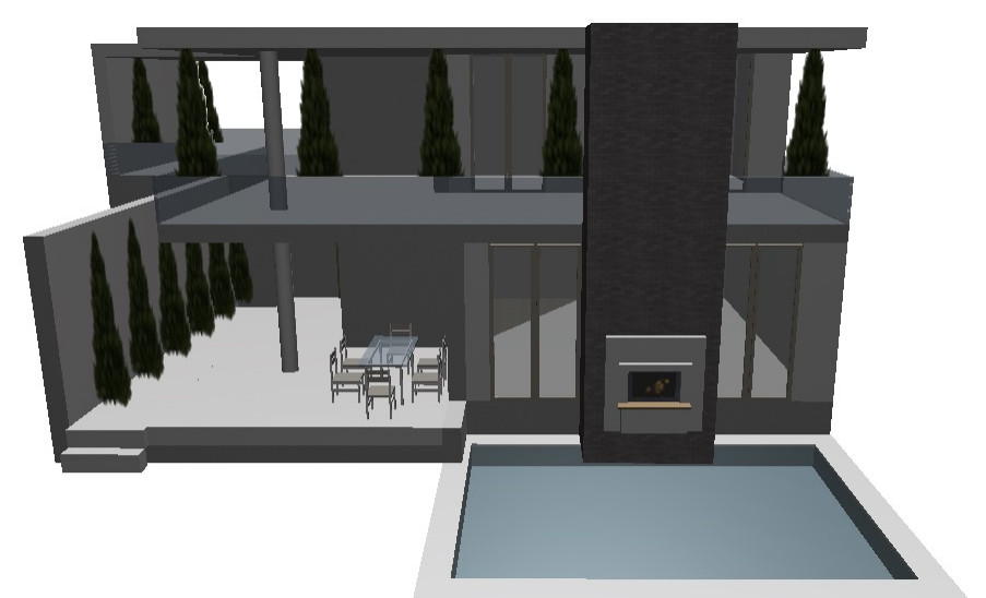 ПРОЕКТ КОТТЕДЖА С МИНИ БАССЕЙНОМ ДЛЯ ПРОВЕДЕНИЯ РОМАНТИЧЕСКОГО ВЕЧЕРА.