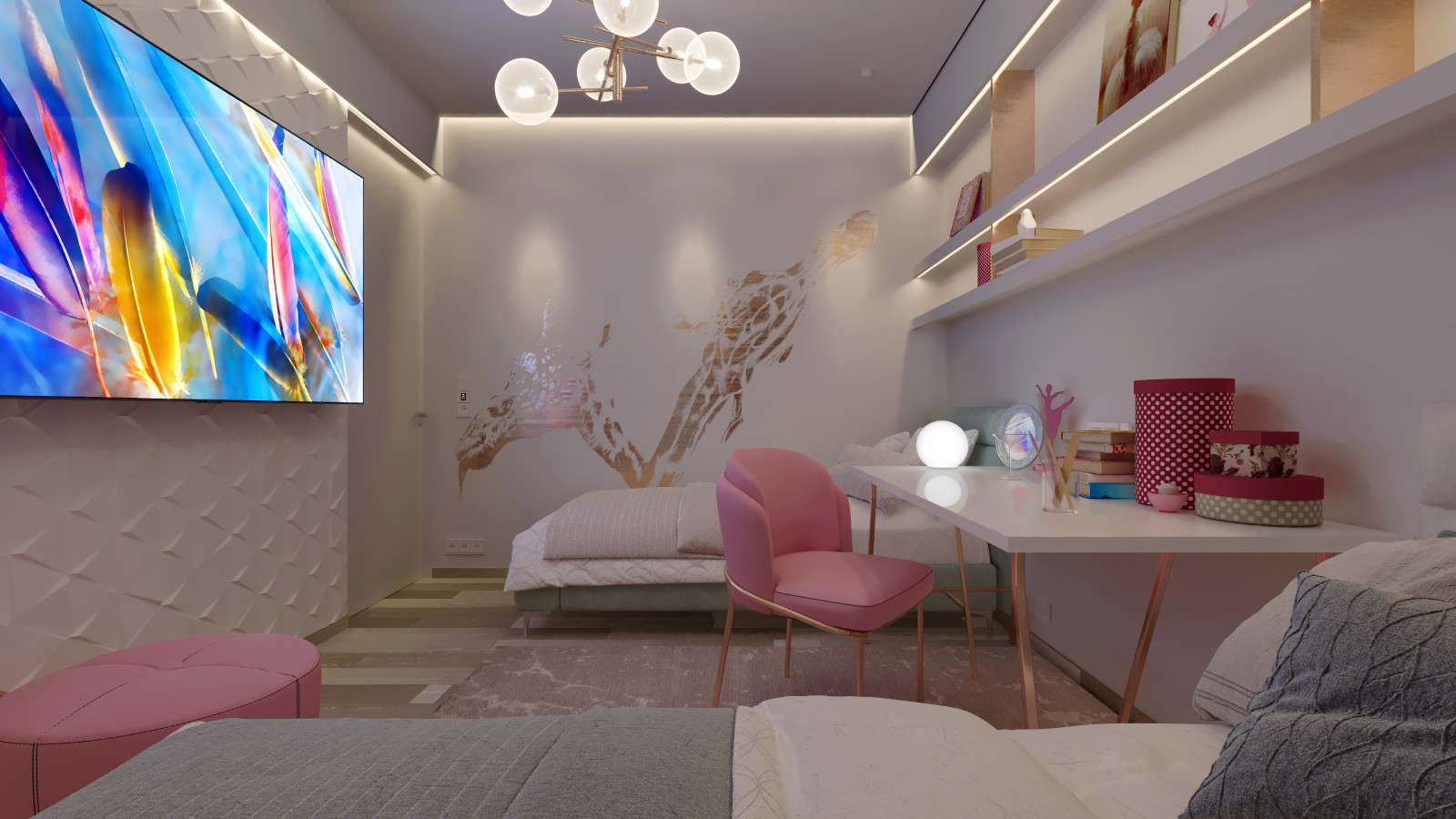 Дизайн проект квартиры в Сочи с объединением 2-х квартир в одну