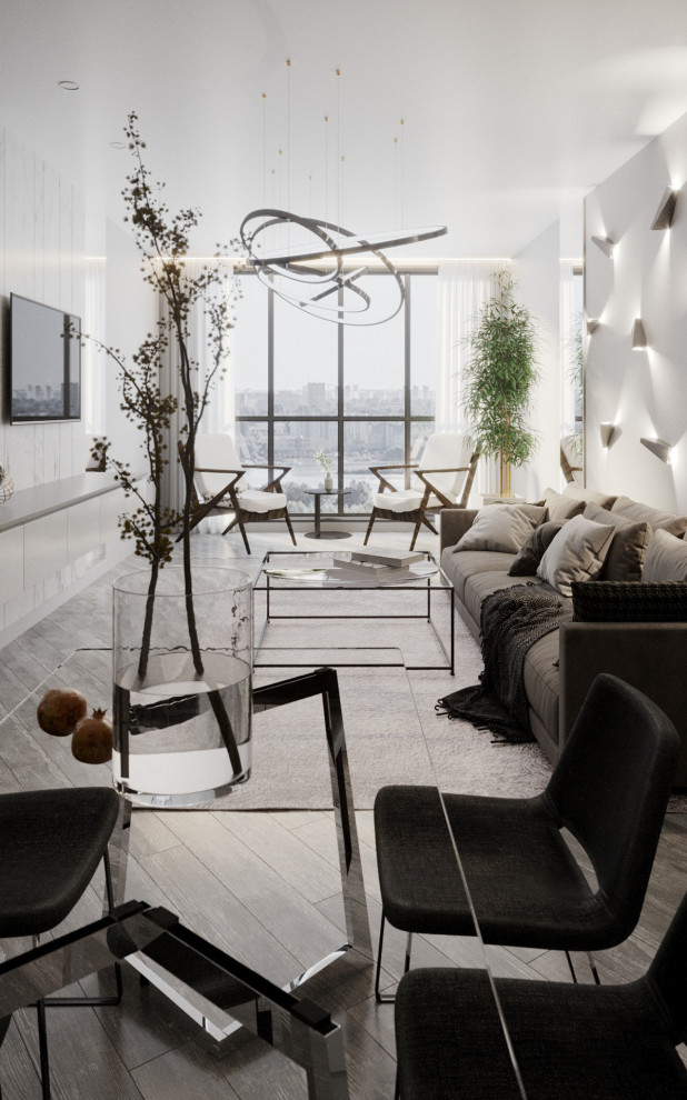 Дизайн-проект квартиры ЖК Живописный 93 м2 (Современный стиль)