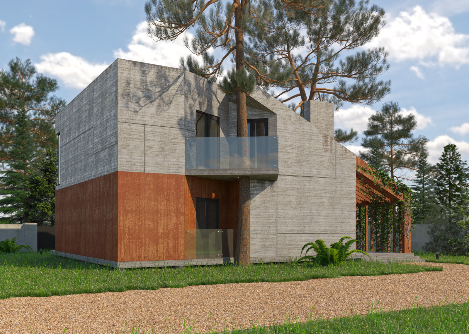 Коттедж в современном стиле 145 кв.м.