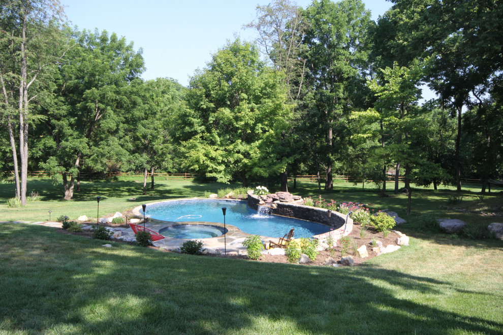 Mountain style home design photo in DC Metro