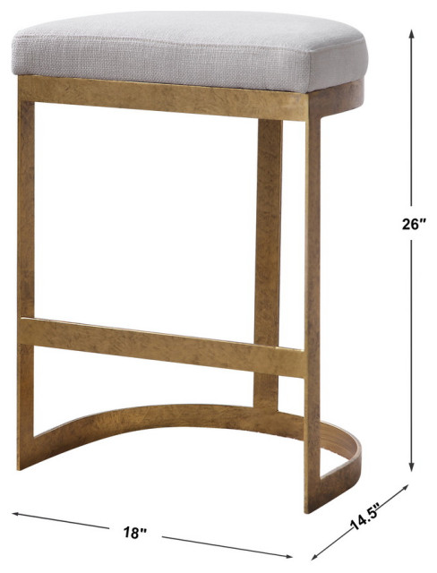 Uttermost Ivanna Modern Counter Stool