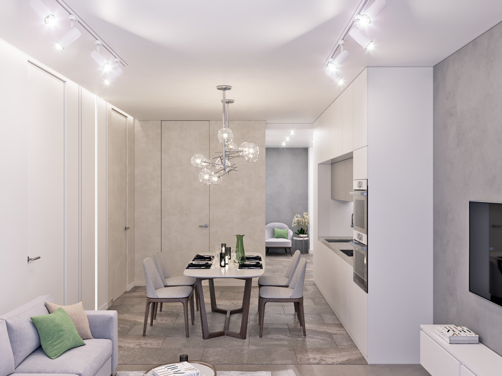 Сдержанный интерьер жилой квартиры