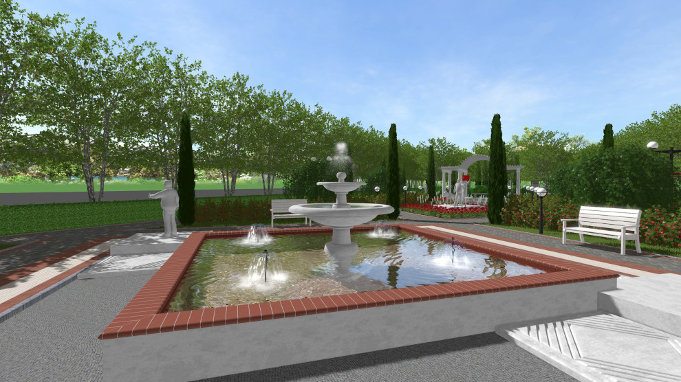 Комсомольский сквер в г.Жиздра, 2021