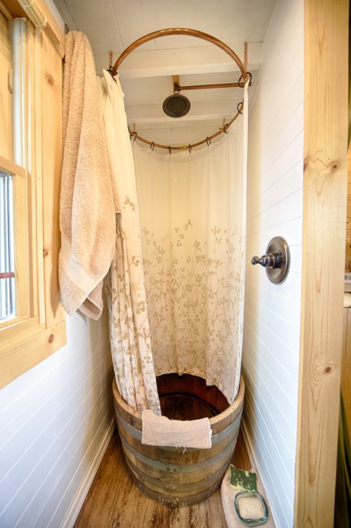 Our Tiny Tack House Rustic Bathroom Seattle By The Tiny