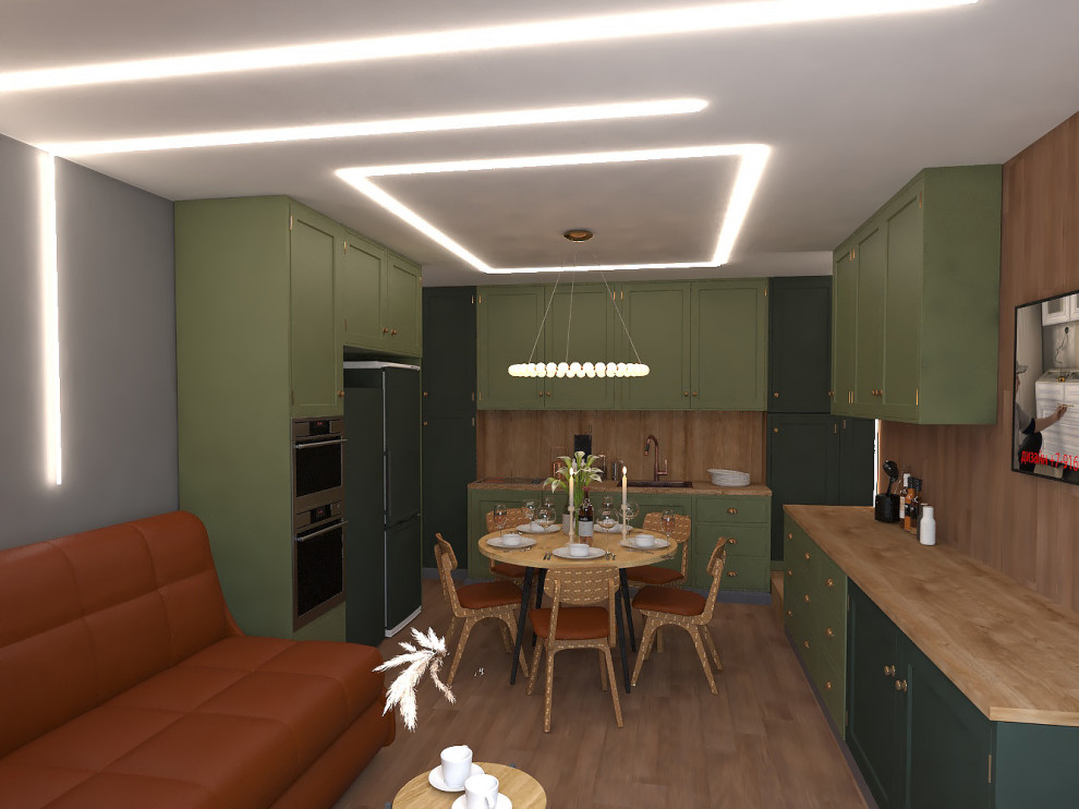 проходная кухня-студия