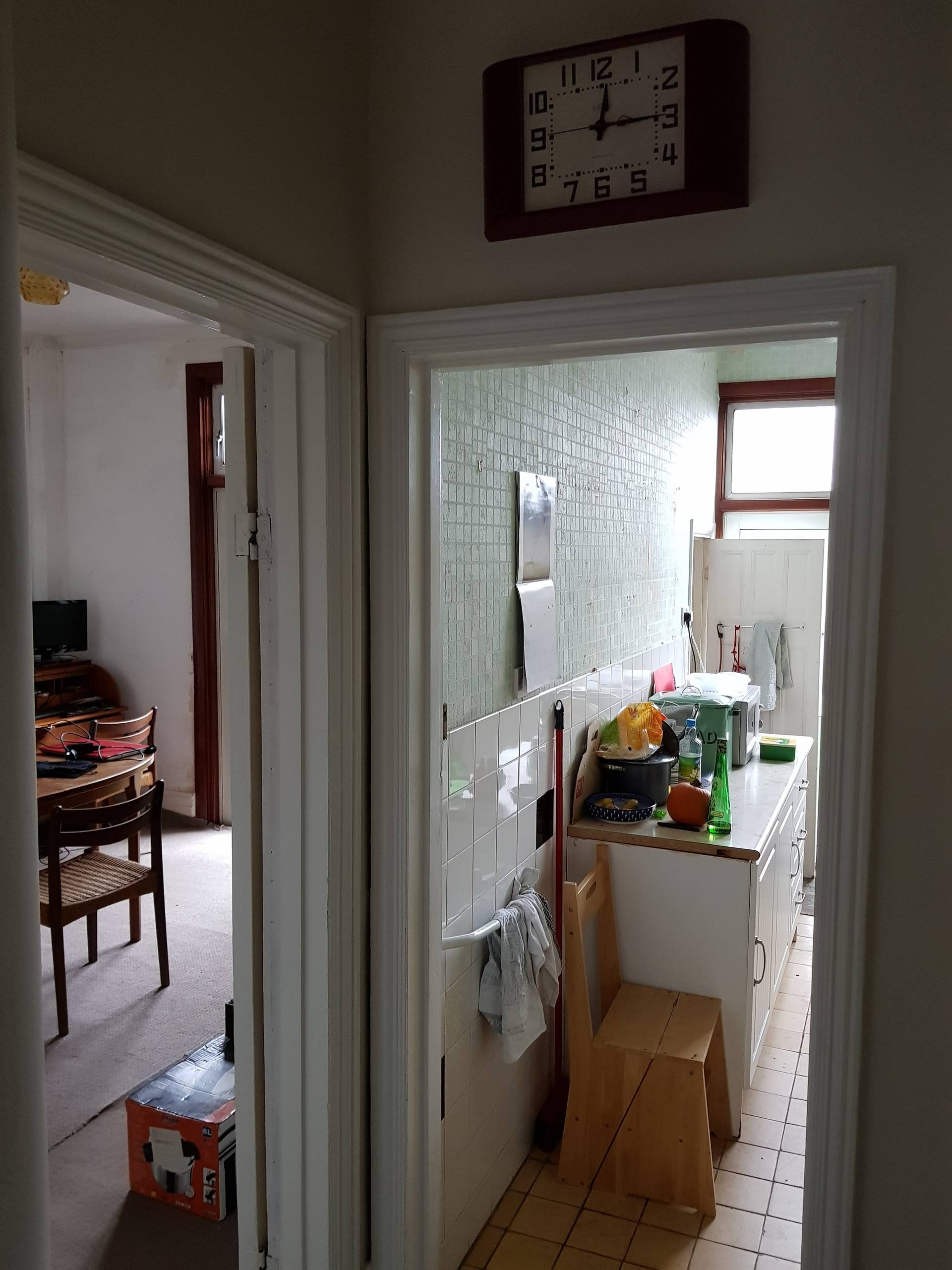 Original kitchen / dining room layout BEFORE