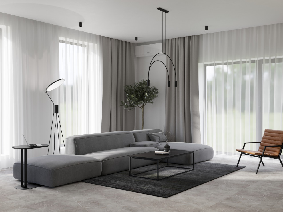 Кухня-гостиная в загородном доме