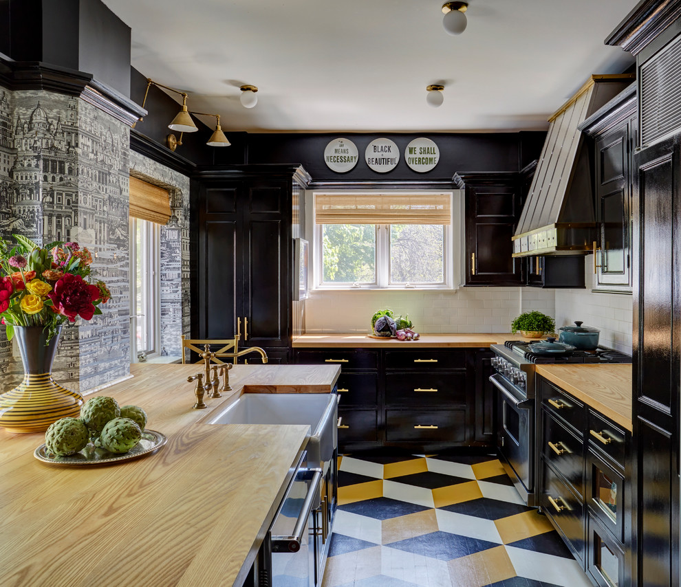 Inspiration for an eclectic kitchen in Chicago.