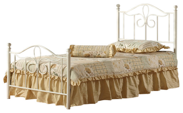 Westfield Metal Bed Set With Rails Traditional Panel Beds
