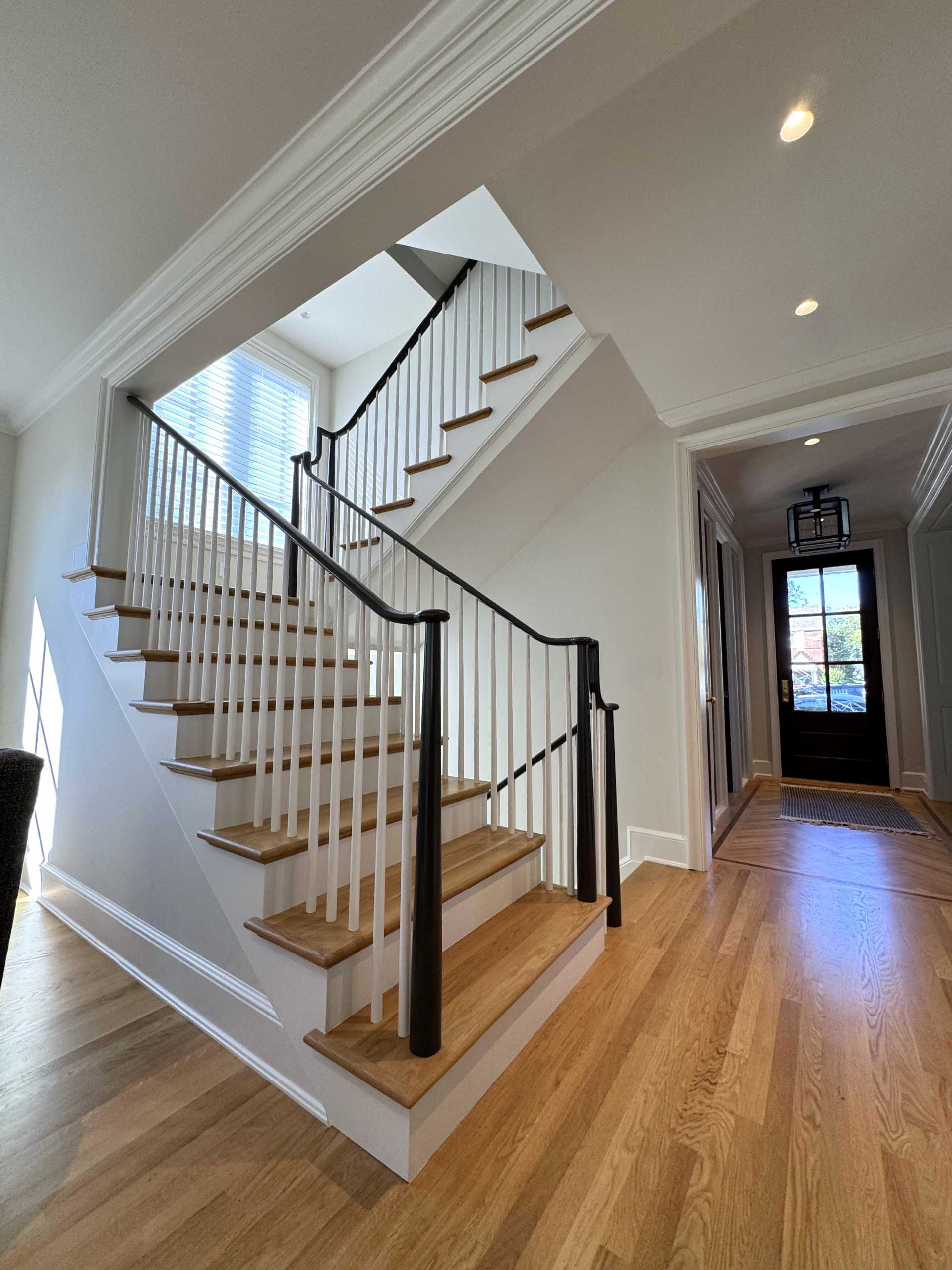142_Airy Staircase with Over the Post Balustrade, Arlington, VA