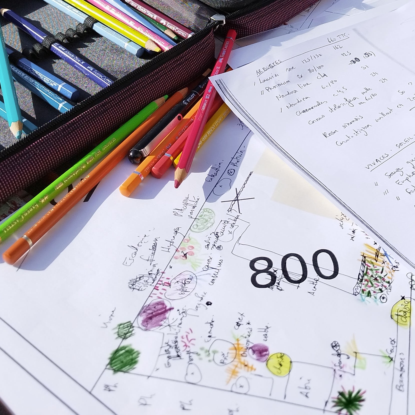 Croquis réalisé lors d'une visite conseil