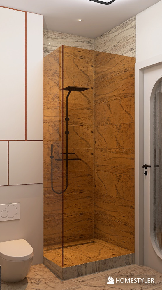 Студия 25 метров с спальней гостиной и кухней