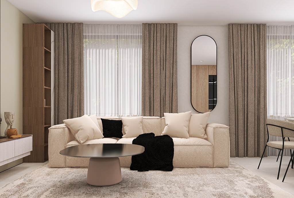 Кухня-гостиная в современном стиле