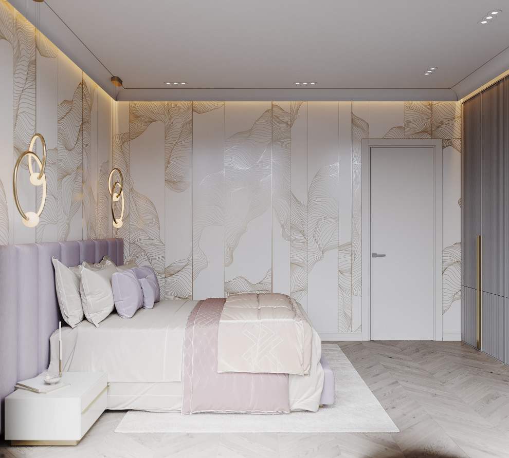 Спальня в нежных тонах