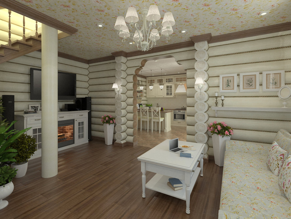 Интерьер бревенчатого дома в г. Кодинск