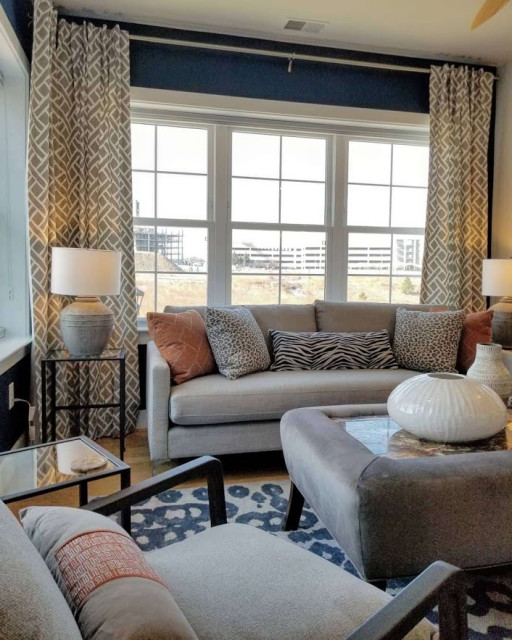 Africa inspired modern living room design Contemporain Washington