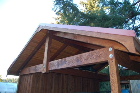 Timber Carport rustikt-hus-og-facade