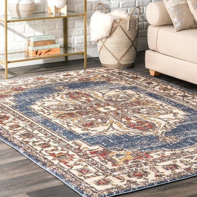Transitional Vintage Area Rug Contemporary Area Rugs by nuLOOM