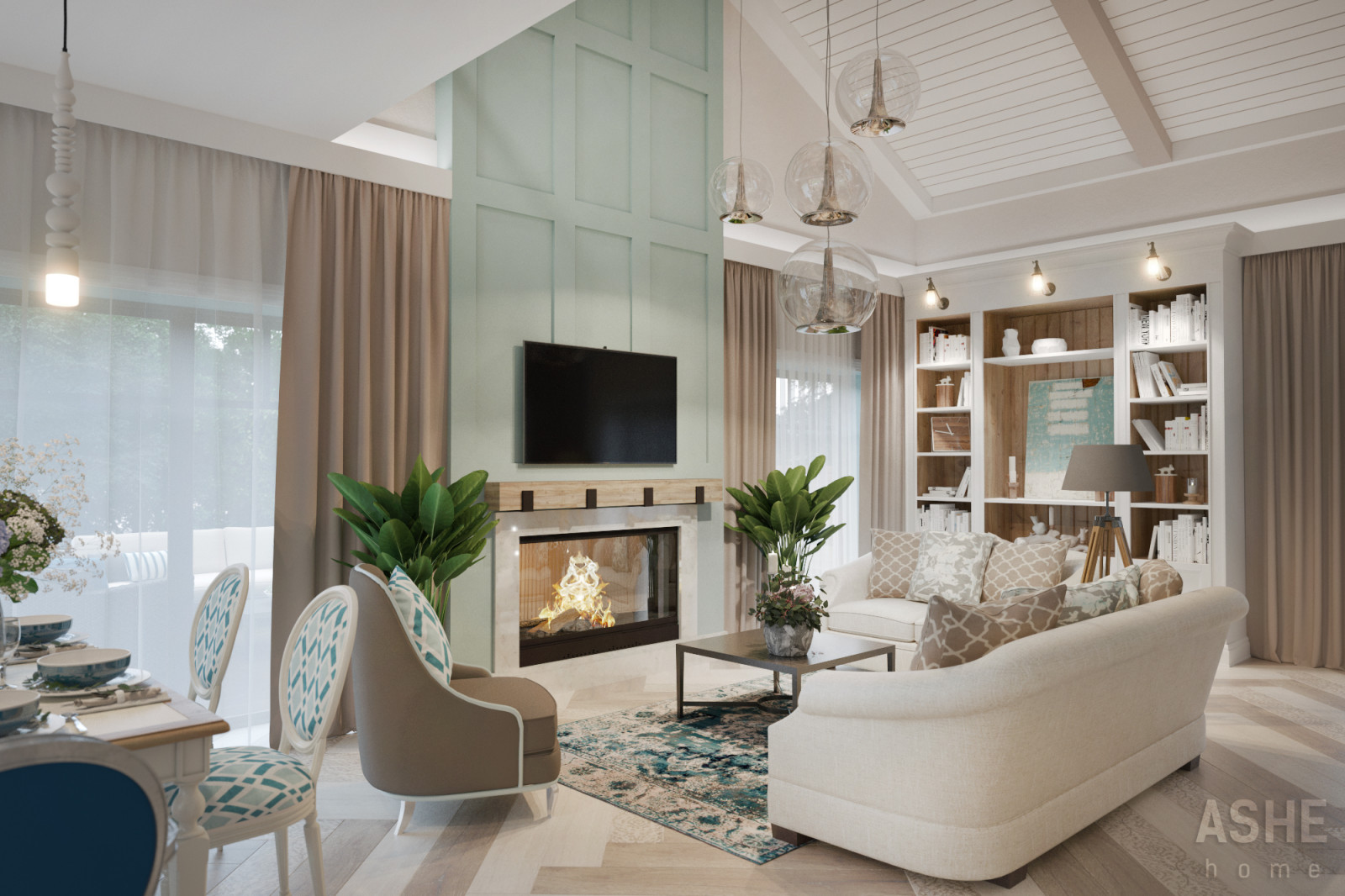 Дизайн интерьера коттеджа