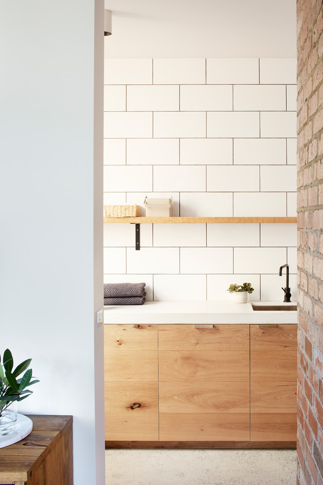Photo of a modern laundry room in Melbourne.
