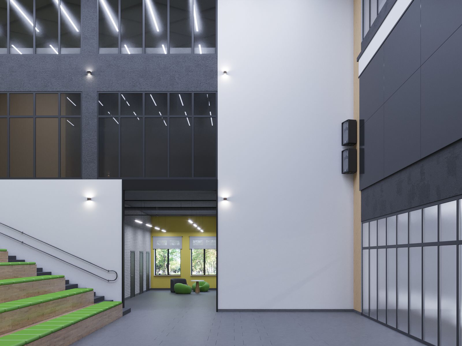 Дизайн-проект интерьеров школы на 825 мест