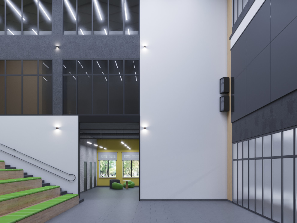 Дизайн-проект интерьеров школы на 825 мест