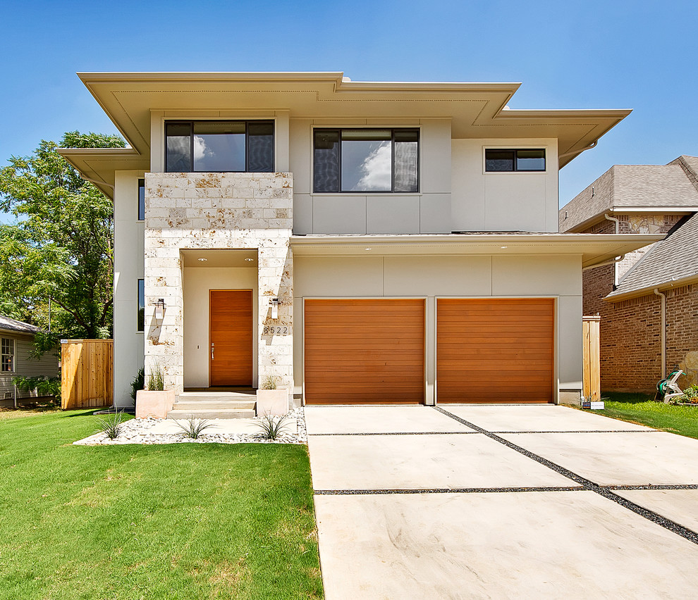 This is an example of a contemporary exterior in Dallas.