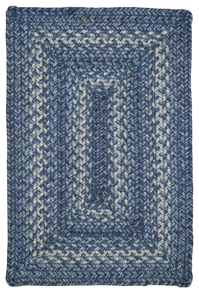 Homespice Decor Denim Jute Braided Placemat 13" x 19" (Rectangle