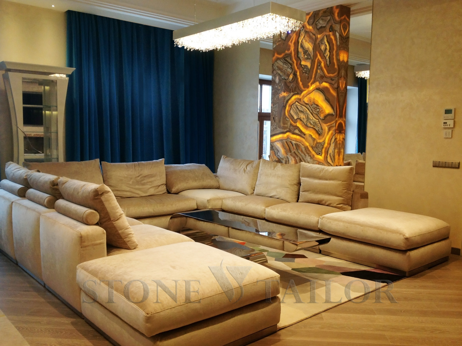 натуральный камень в интерьере