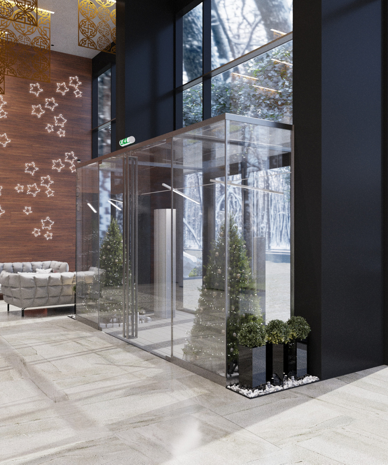 Новогодняя парадная