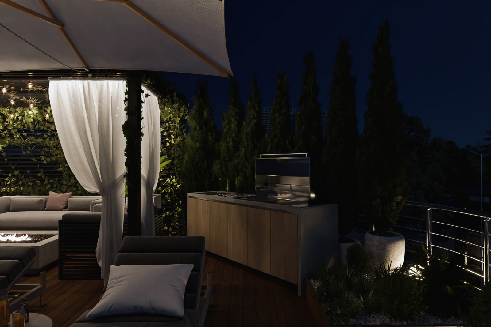 Терраса пентхауса в г. Сочи