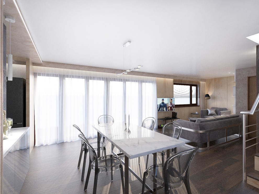 Интерер дома из морских контейнеров