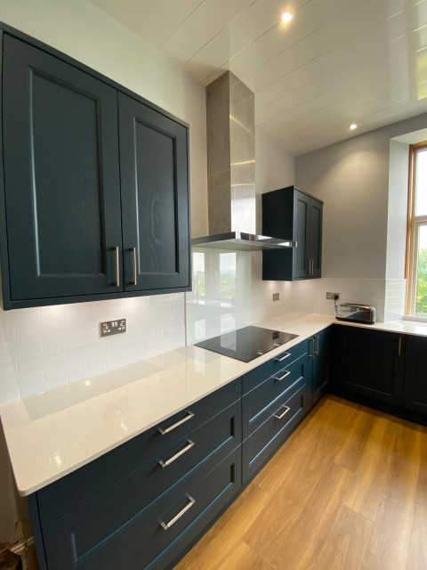 Beautiful Blue Kitchen nyklassisk-koek