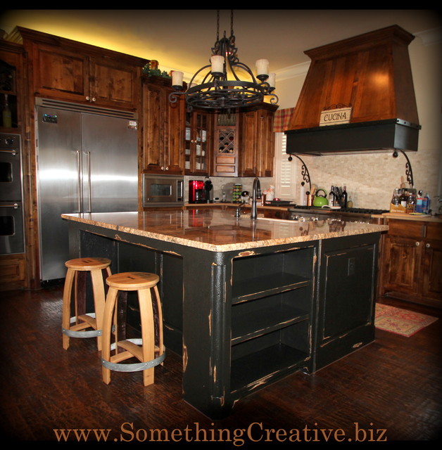 Old World Kitchen Island Traditional Kitchen Other by Something