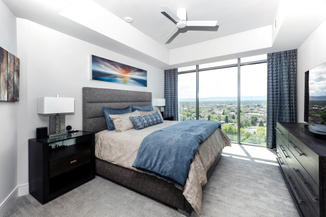 Master bedroom with amazing views contemporaneo-camera-da-letto