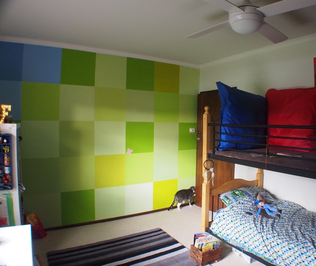 Unmerchandised Minecraft Themed Boys Bedroom - Modern - Melbourne - by